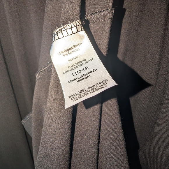 TIME AND TRU WOMEN'S RELAXED FIT SLEEVELESS SCOOP NECK A-LINE DRESS SIZE L - Picture 7 of 7